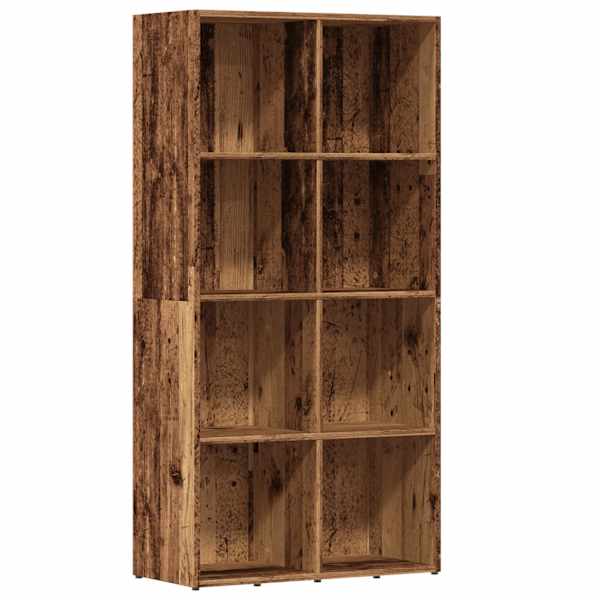 vidaXL raamatukapp Vana puit 66x30x130 cm Engineered Wood