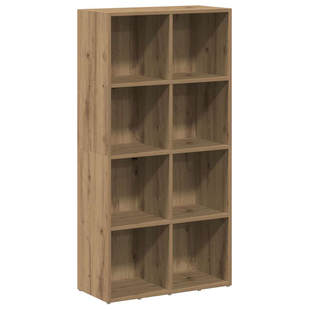 vidaXL Knihovna dub artisan 66x30x130 cm kompozitní dřevo