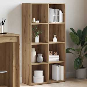 Knjižna omara artisan hrast 66x30x130 cm inženirski les