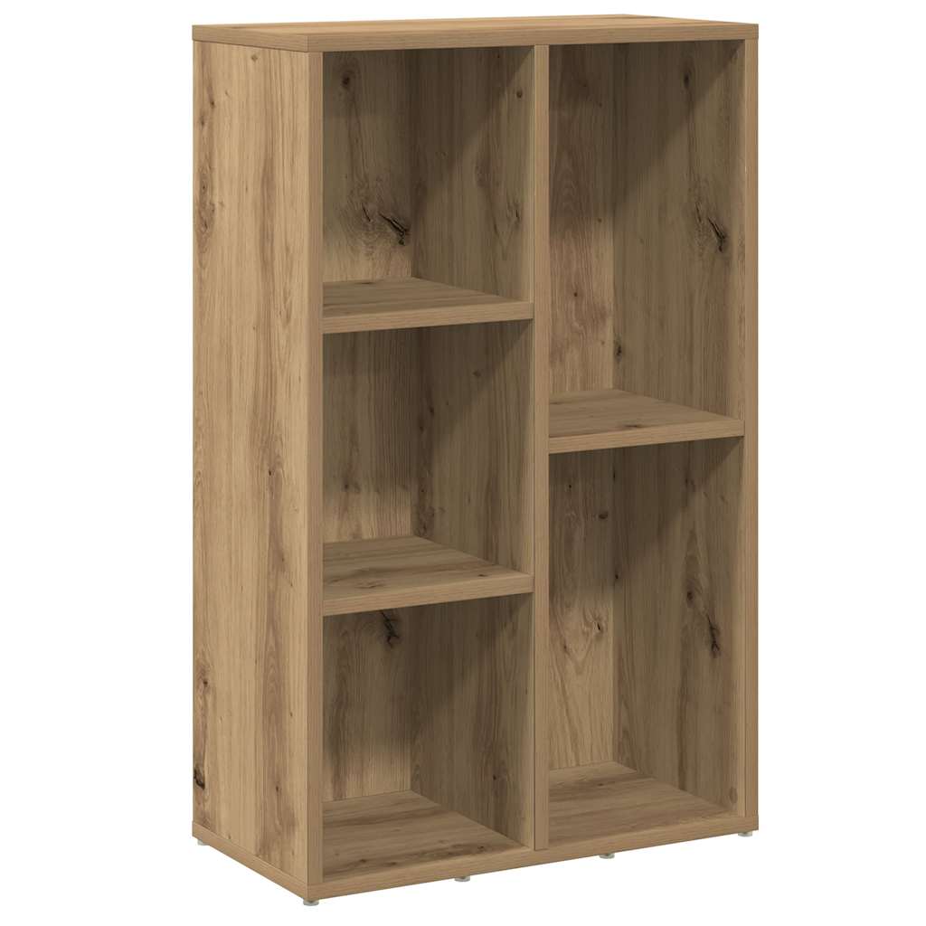 vidaXL Knihovna dub artisan 50x25x80 cm kompozitní dřevo