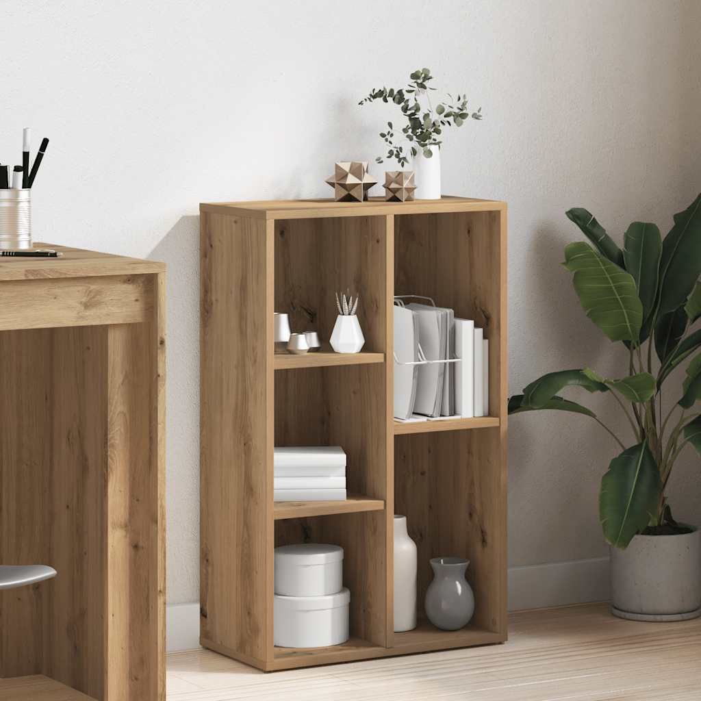 vidaXL Bibliotecă, stejar artizanal, 50x25x80 cm, lemn prelucrat