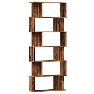 vidaXL raamatukapp Vana puit 80x24x192 cm Engineered Wood
