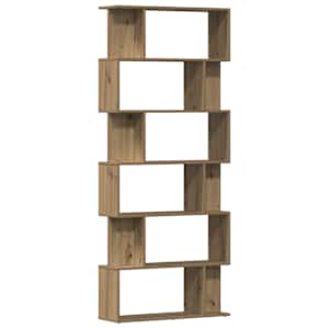 vidaXL raamatukapp Artisan Oak 80x24x192 cm Engineered Wood