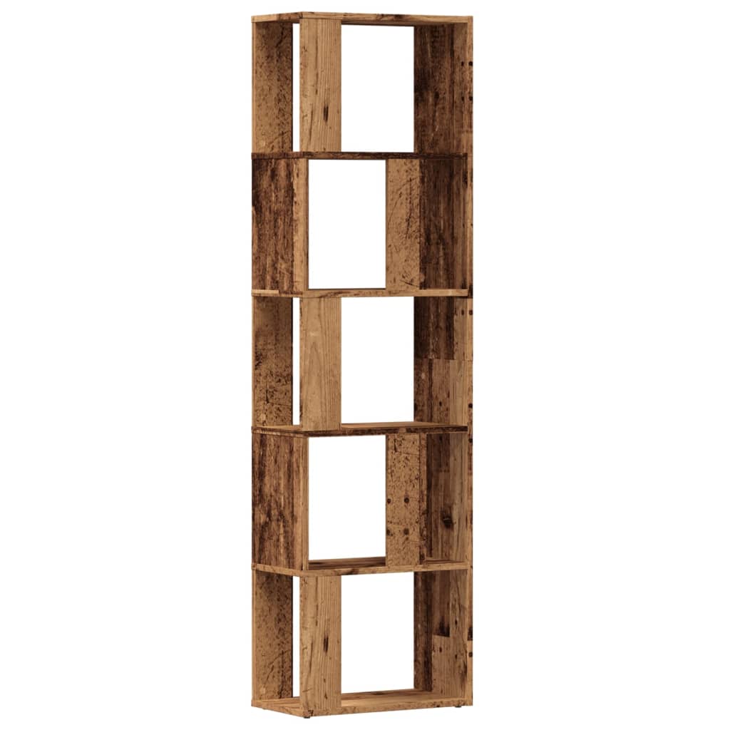 vidaXL Knihovna old wood 45 x 24 x 159 cm kompozitní dřevo