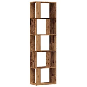 Knihovna old wood 45 x 24 x 159 cm kompozitní dřevo - obrázek 2