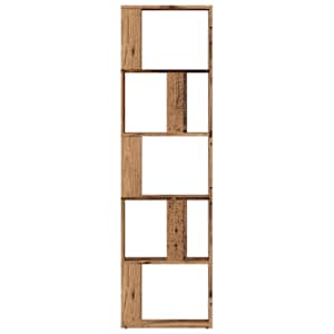 Knihovna old wood 45 x 24 x 159 cm kompozitní dřevo - obrázek 5
