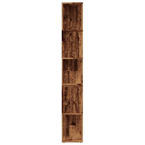 Knihovna old wood 45 x 24 x 159 cm kompozitní dřevo - obrázek 6