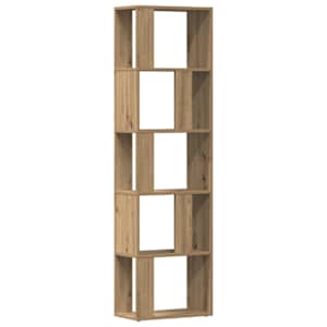vidaXL raamatukapp Artisan Oak 45x24x159 cm Engineered Wood