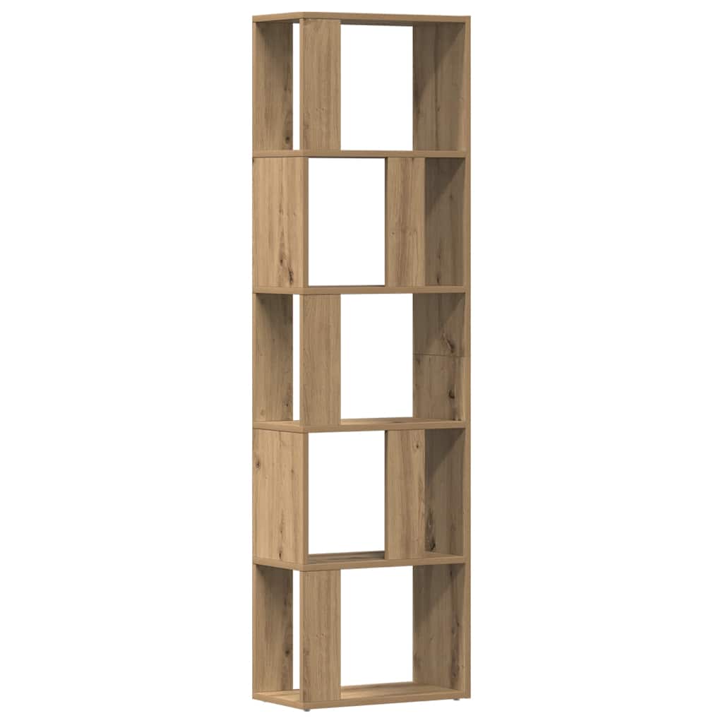 vidaXL Knihovna dub artisan 45 x 24 x 159 cm kompozitní dřevo