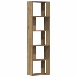 Knihovna dub artisan 45 x 24 x 159 cm kompozitní dřevo - obrázek 7