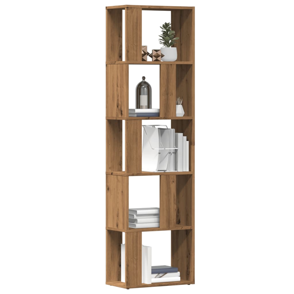 vidaXL Bücherschrank Artisan-Eiche 45x24x159 cm Holzwerkstoff