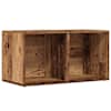 vidaXL LP S&auml;ilituskast Vana puit 69,5x34x36 cm Engineered Wood