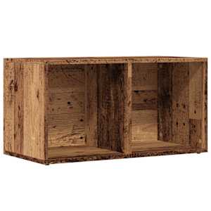 vidaXL LP S&auml;ilituskast Vana puit 69,5x34x36 cm Engineered Wood