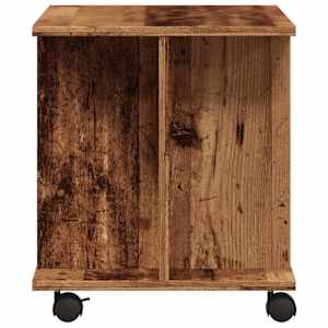TV stolek na kolečkách old wood 80x40x45 cm kompozitní dřevo - obrázek 5