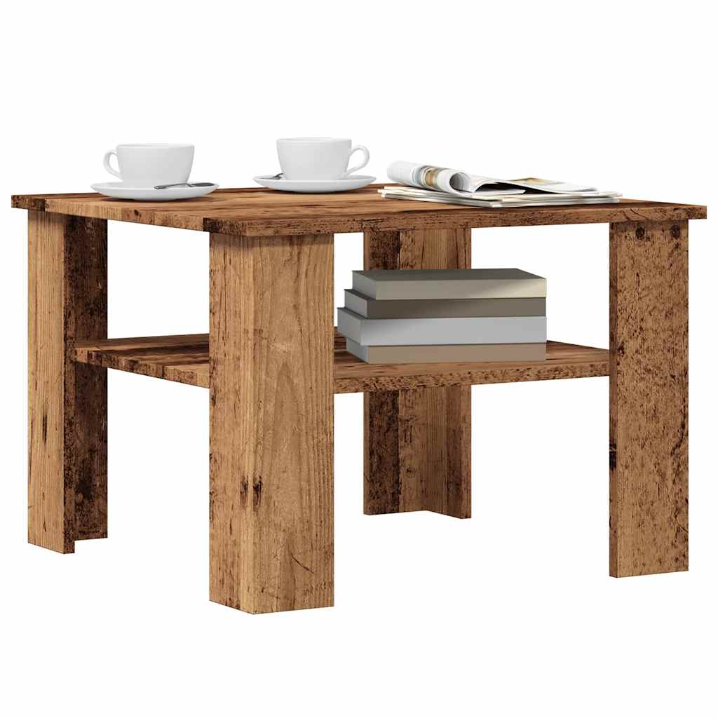 vidaXL Couchtisch Altholz-Optik 60x60x42 cm Holzwerkstoff