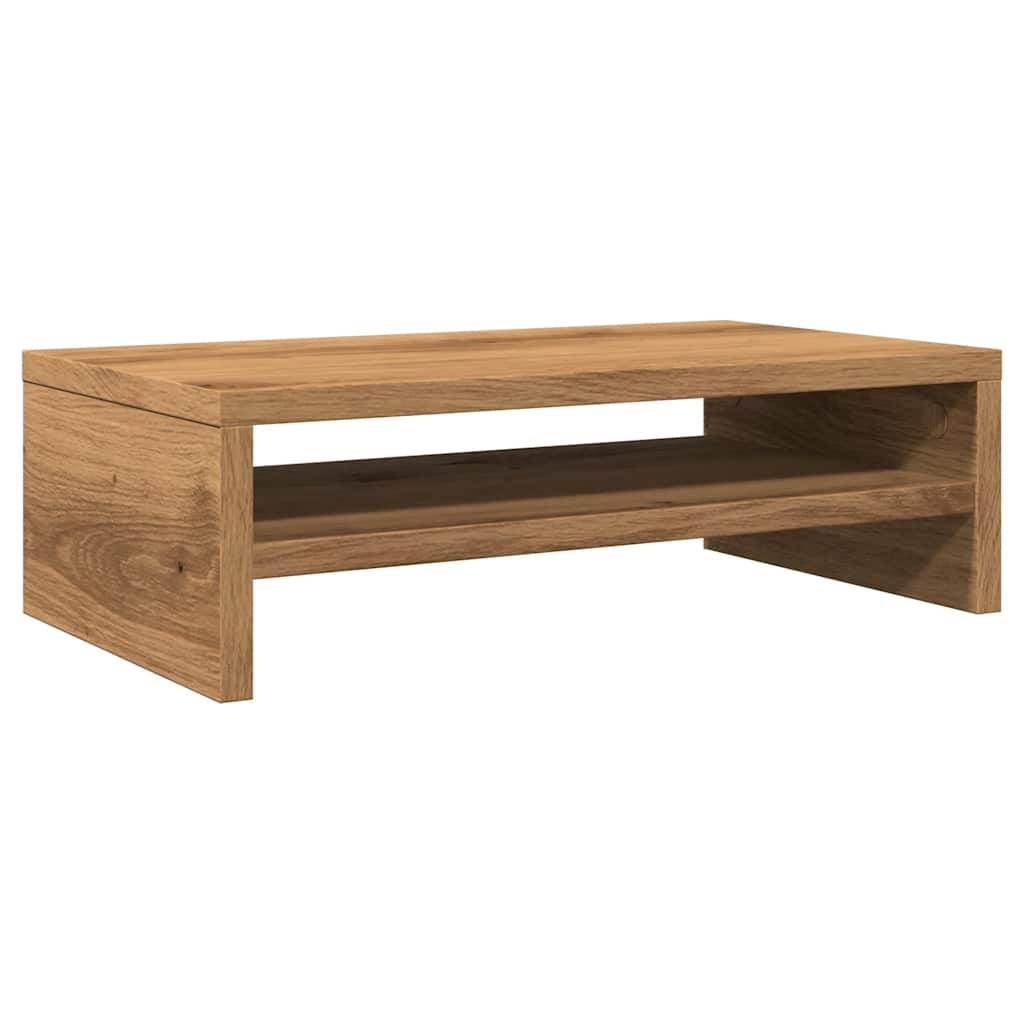 vidaXL Stojan na monitor Artisan Oak 42x24x13 cm Engineered Wood