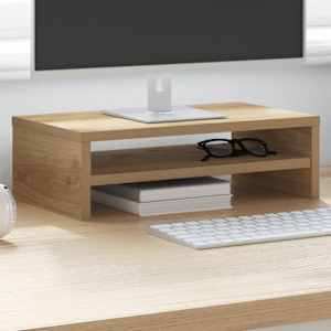 Stojan na monitor dub artisan 42x24x13 cm kompozitní dřevo - obrázek 3
