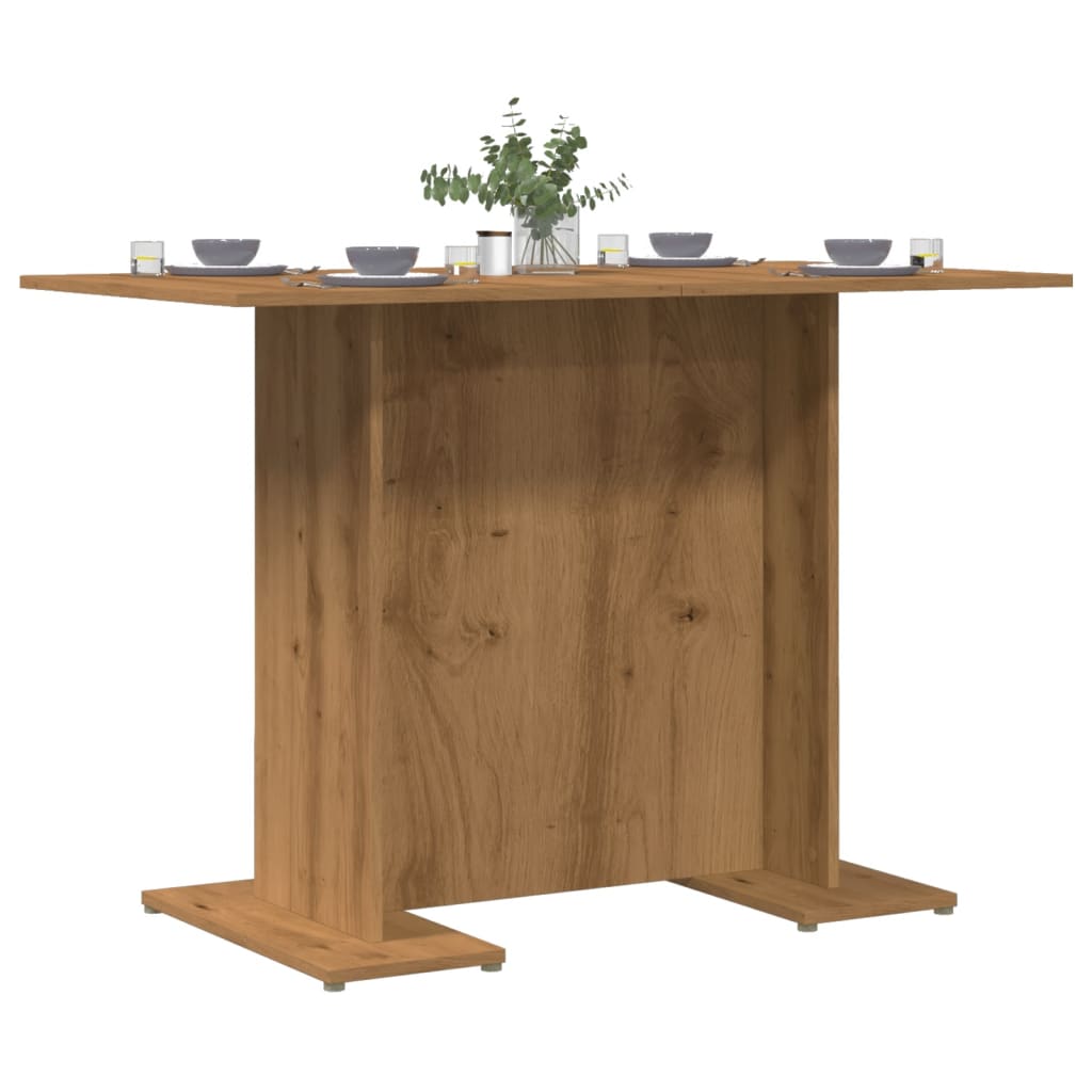 vidaXL Esstisch Artisan-Eiche 110x60x75 cm Holzwerkstoff