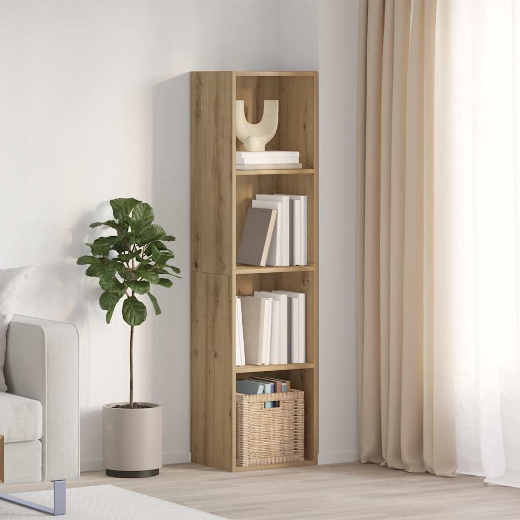 vidaXL Bücherregal/TV-Schrank Altholz-Optik 36x30x143 cm Holzwerkstoff