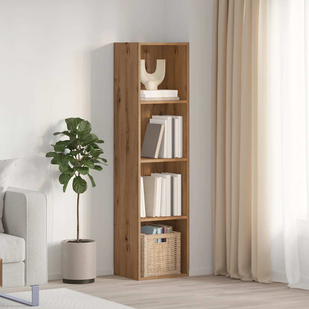 vidaXL Boekenkast/tv-meubel 36x30x143cm bewerkt hout artisanaal eiken