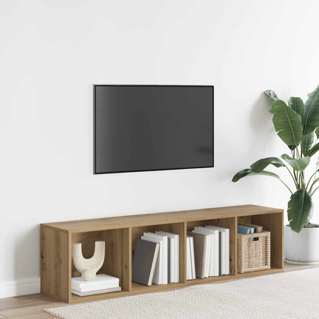 vidaXL Dulap cărți/Dulap TV Artisan Stejar 36x30x143cm Lemn prelucrat