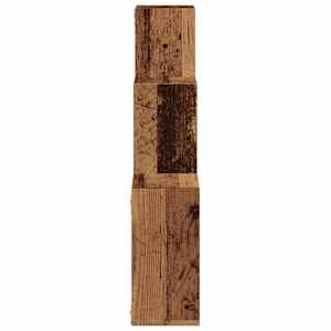 Nástěnné police kostka old wood 68x15x68 cm kompozitní dřevo - obrázek 5