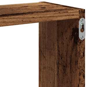 Nástěnné police kostka old wood 68x15x68 cm kompozitní dřevo - obrázek 8