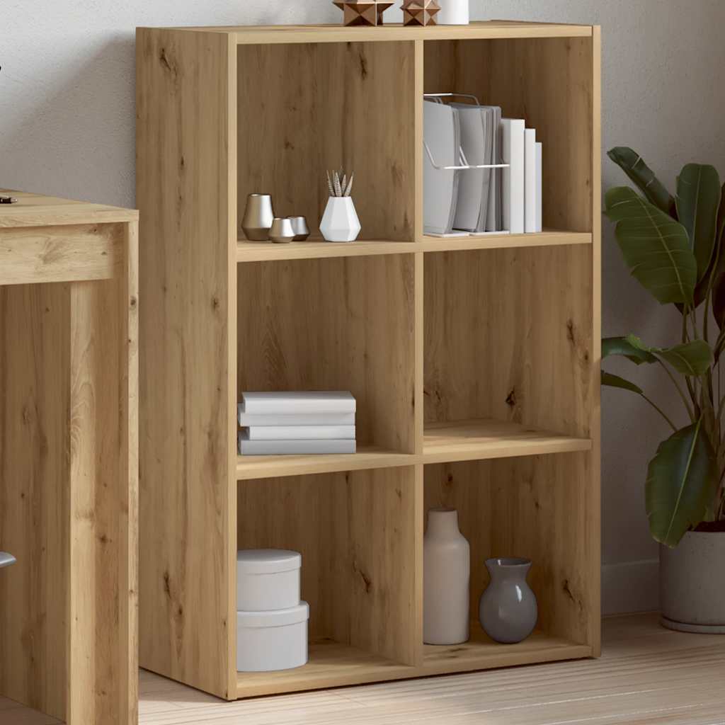 vidaXL skrinka na knihy/príborník Artisan Dub 66x30x98 cm