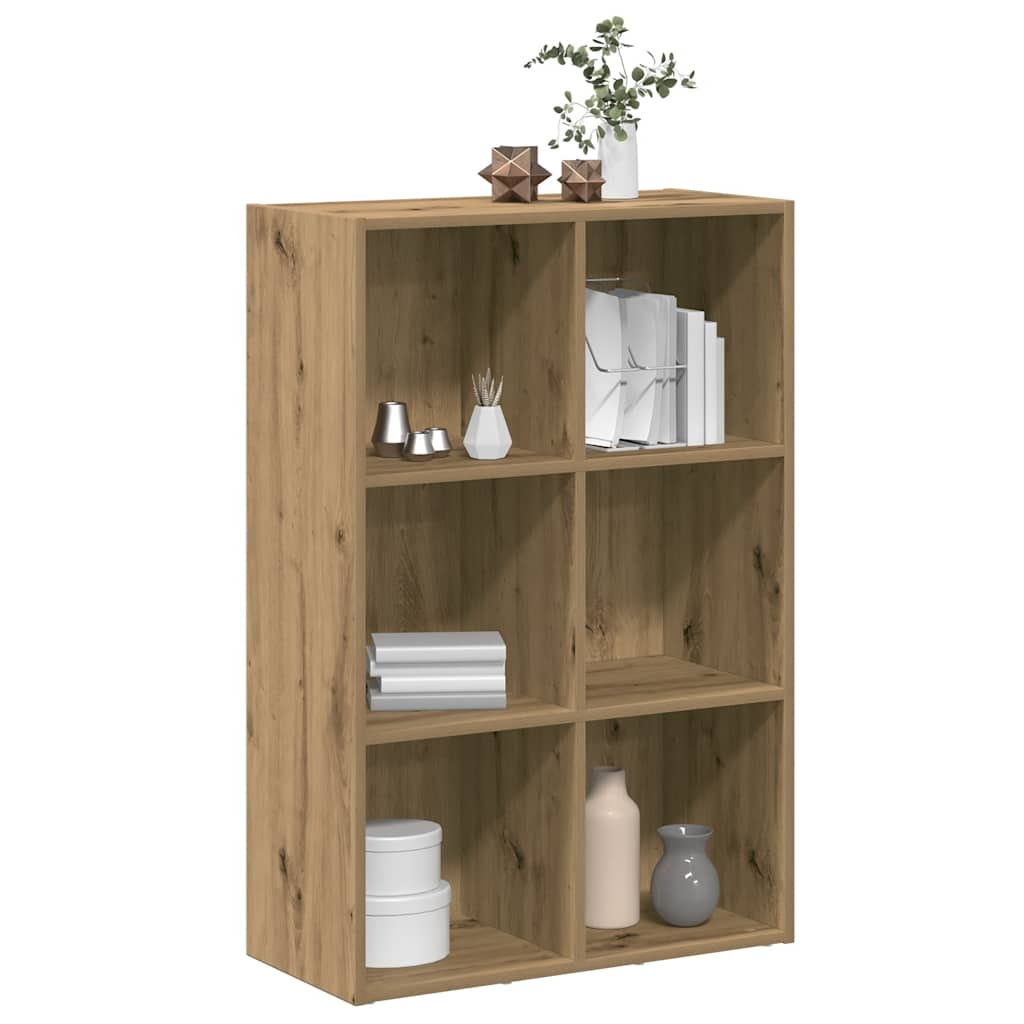 vidaXL Bücherregal/Sideboard Artisan-Eiche 66x30x98 cm Holzwerkstoff