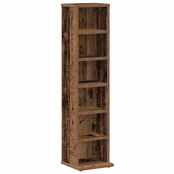 vidaXL CD-kapp Vana puit 21x20x88 cm Engineered Wood