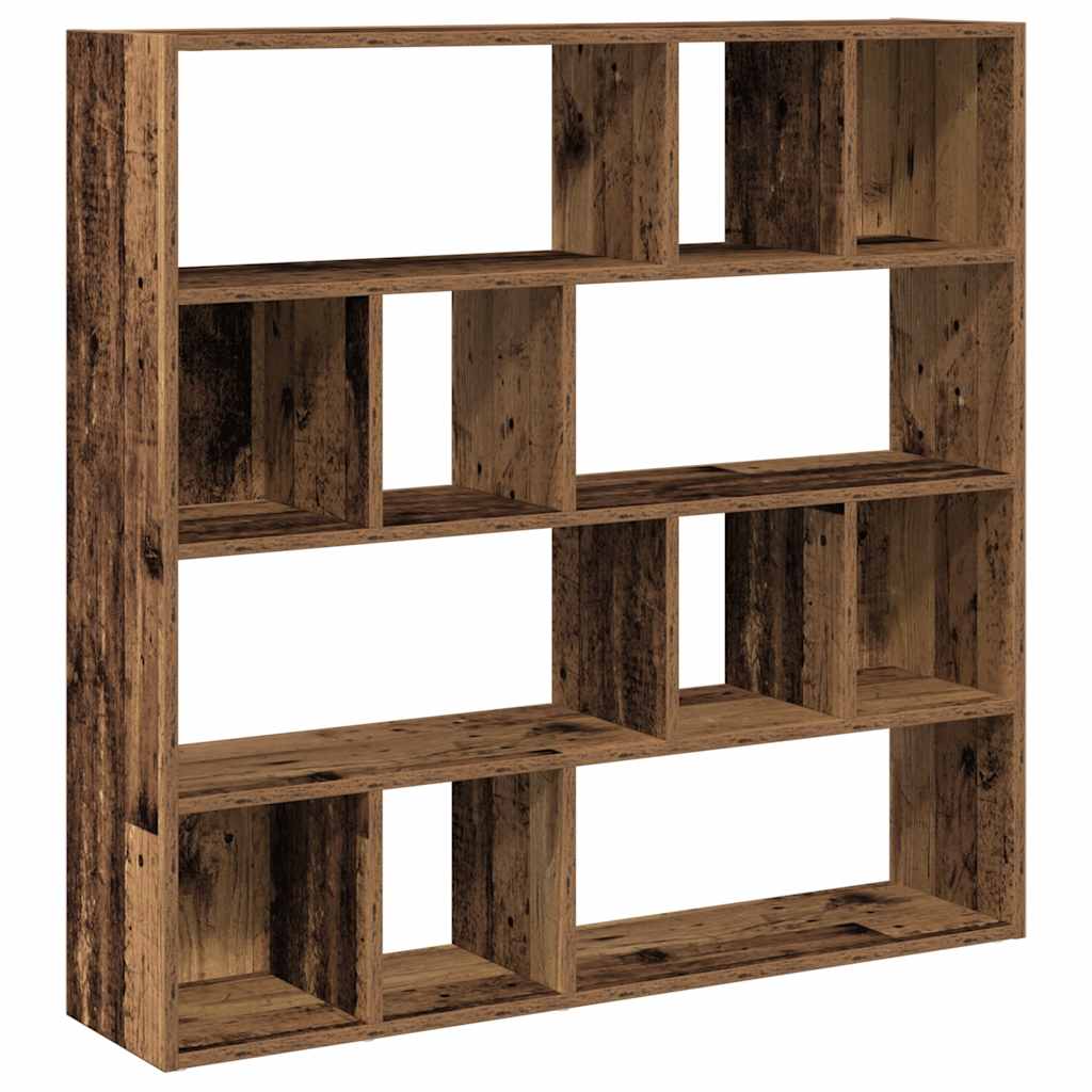 vidaXL Book Cabinet/Room Divider Old Wood 105x24x102 cm