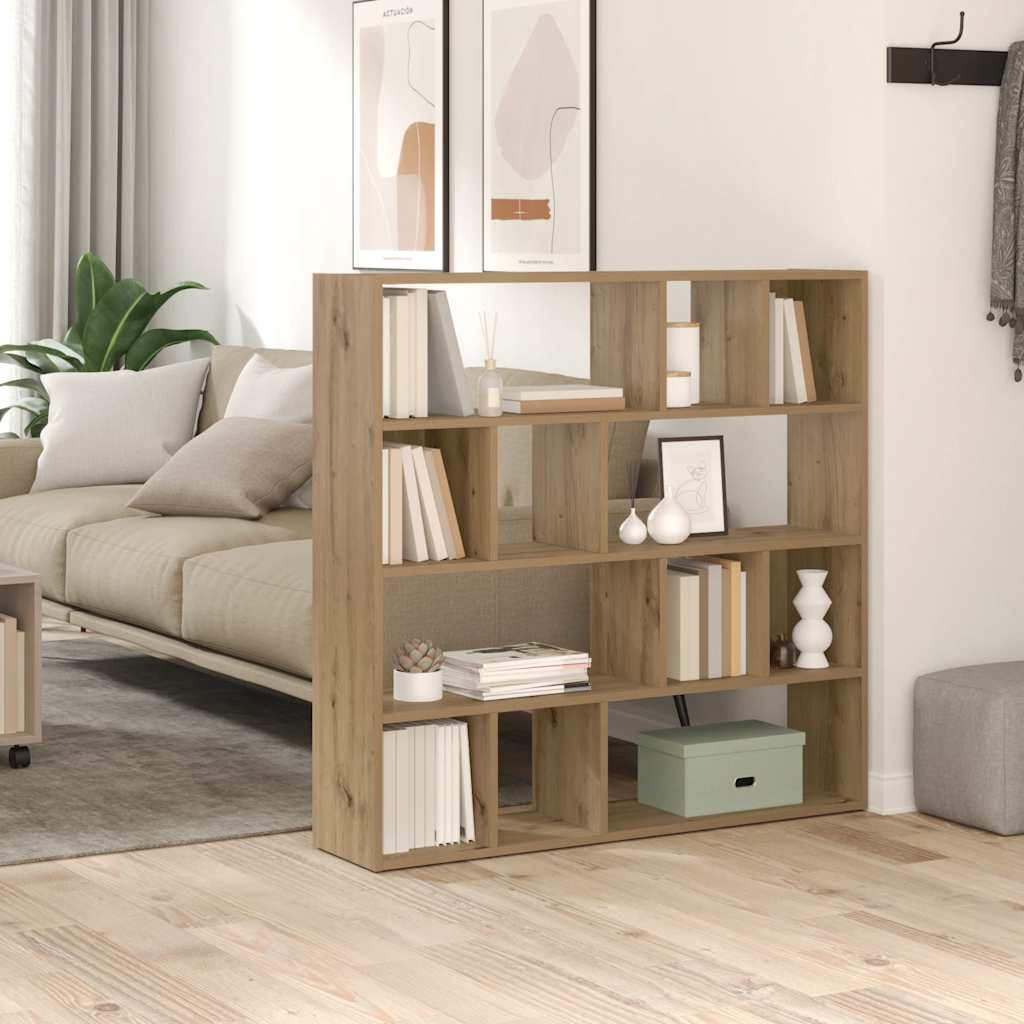 vidaXL Bücherregal/Raumteiler Artisan-Eiche 105x24x102 cm