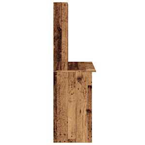 Psací stůl s policemi old wood 102x45x148 cm kompozitní dřevo - obrázek 5