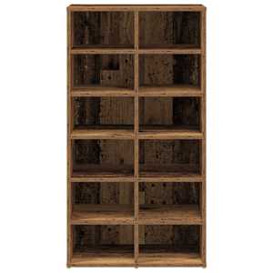Botník old wood 54 x 34 x 100,5 kompozitní dřevo - obrázek 4