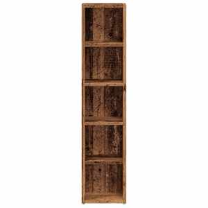 Skříňky na CD 2 ks old wood 21 x 16 x 93,5 cm kompozitní dřevo - obrázek 5