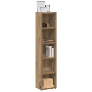 Skříňky na CD 2 ks dub artisan 21x16x93,5 cm kompozitní dřevo - obrázek 3