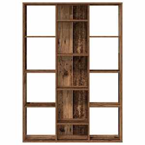 Knihovna/dělicí stěna old wood 100x24x140 cm kompozitní dřevo - obrázek 5