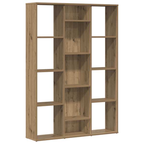 vidaXL ruumijagaja/raamatukapp Artisan Oak 100x24x140 cm ehituspuit