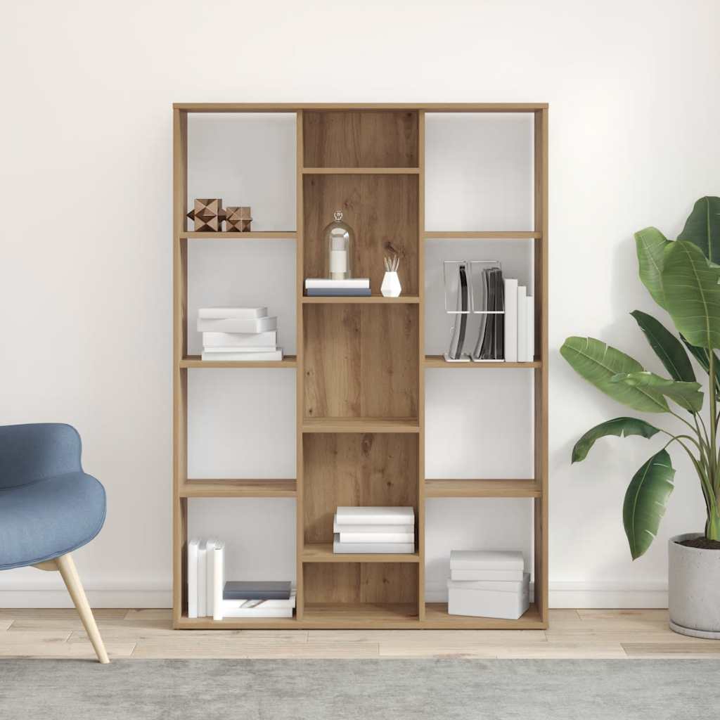 vidaXL Raumteiler/Bücherregal Artisan-Eiche 100x24x140cm Holzwerkstoff