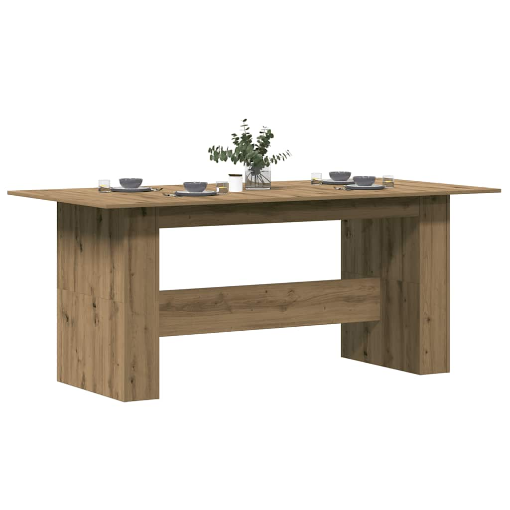 vidaXL Esstisch Artisan-Eiche 180x90x76 cm Holzwerkstoff