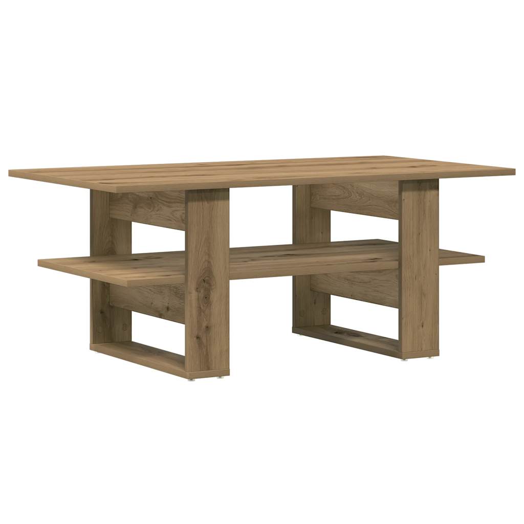 vidaXL Konferenční stolek dub artisan 102x55x42 cm kompozitní dřevo