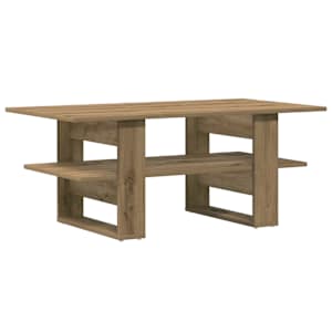 Konferenční stolek dub artisan 102x55x42 cm kompozitní dřevo - obrázek 2