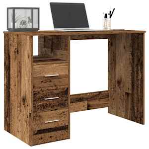Psací stůl old wood 102x50x76 cm kompozitní dřevo - obrázek 3