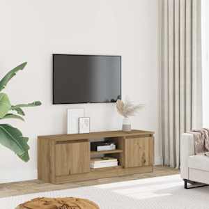 TV stolek dub artisan 102x30x36 kompozitní dřevo - obrázek 1