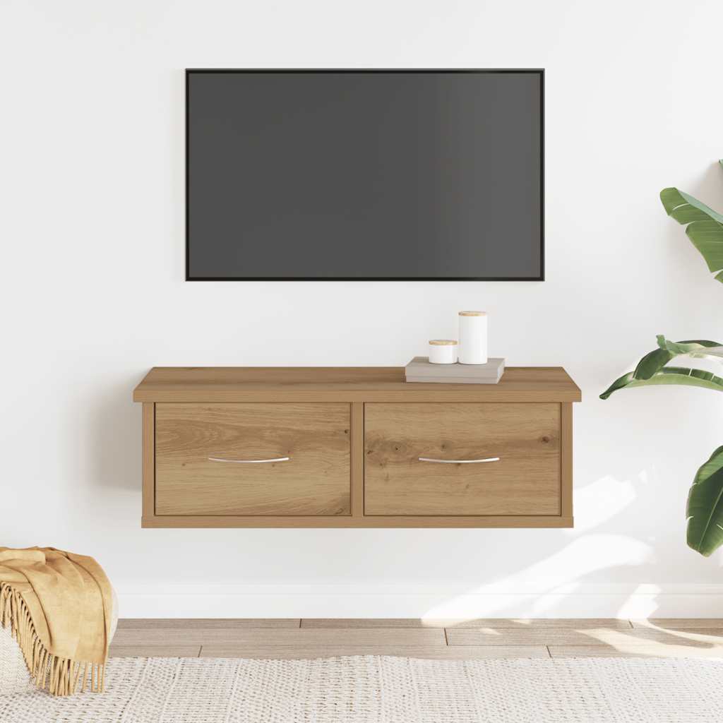 vidaXL Wandschrank Artisan-Eiche 60x26x18,5 cm Holzwerkstoff
