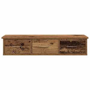 Nástěnná skříňka old wood 88 x 26 x 18,5 cm kompozitní dřevo - obrázek 4
