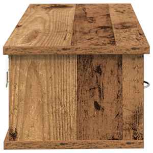 Nástěnná skříňka old wood 88 x 26 x 18,5 cm kompozitní dřevo - obrázek 6