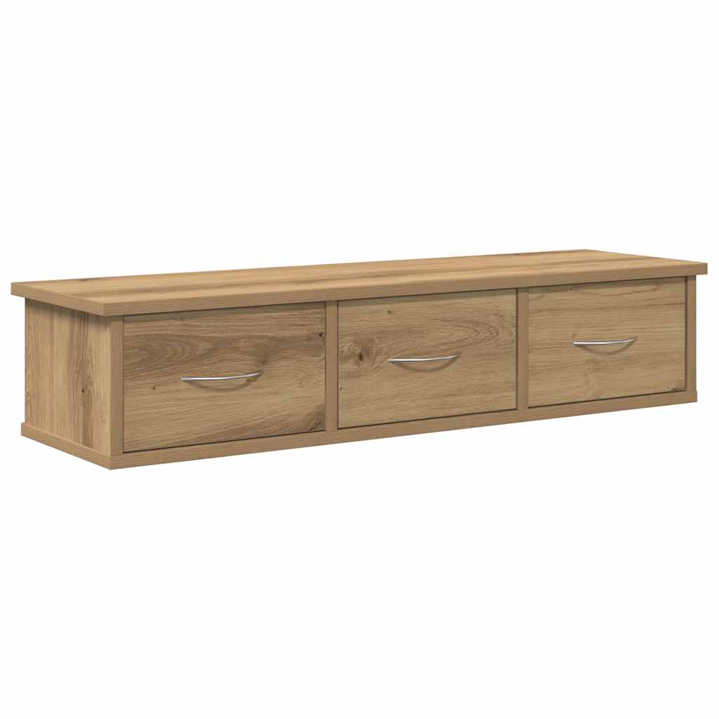 Thumbnail - vidaXL Wandschrank Artisan-Eiche 88x26x18,5 cm Holzwerkstoff
