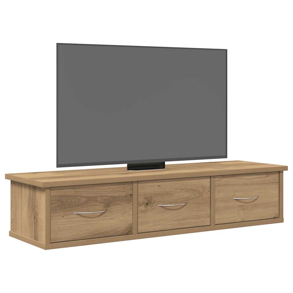 Thumbnail - vidaXL Wandschrank Artisan-Eiche 88x26x18,5 cm Holzwerkstoff