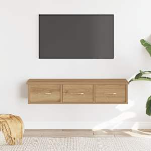 Stenska omarica artisian hrast 88x26x18,5 cm inženirski les